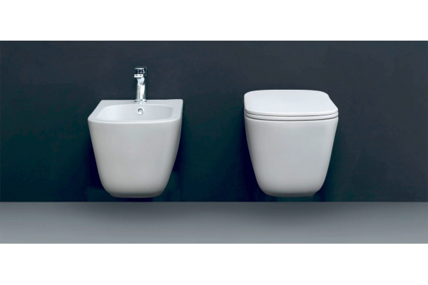 Биде подвесное Kerasan Tribeca 512501 цвет белый, прямоугольное, 35x54 см