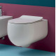Унитаз подвесной Kerasan Flo 311101 белый, овальный, антивсплеск, 37x54 см