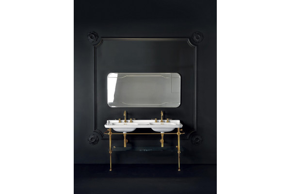 Раковина Kerasan Waldorf 4143 с 3 отверстиями, цвет белый, прямоугольная