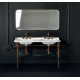 Раковина Kerasan Waldorf 4143 с 3 отверстиями, цвет белый, прямоугольная