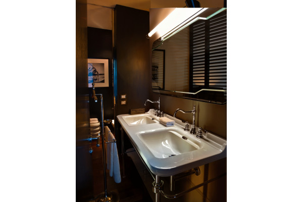 Раковина Kerasan Waldorf 4143 с 3 отверстиями, цвет белый, прямоугольная