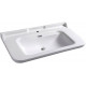 Раковина Kerasan Waldorf 4144 с 1 отверстием, цвет белый, прямоугольная