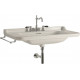 Раковина Kerasan Waldorf 4140 с 3 отверстиями, цвет белый, прямоугольная