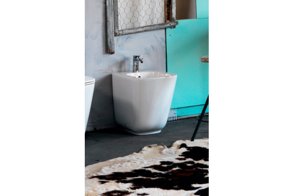 Биде напольное Kerasan Tribeca 512001 цвет белый, прямоугольное, 35x55 см