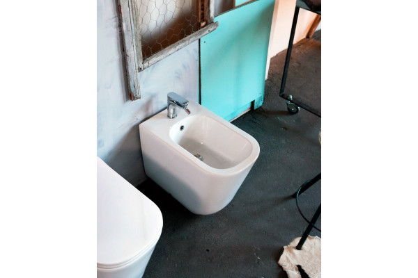 Биде напольное Kerasan Tribeca 512001 цвет белый, прямоугольное, 35x55 см