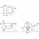 Биде подвесное Kerasan Flo 312301 цвет белый, овальное, 37x54 см