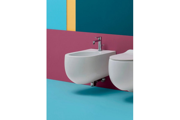 Биде подвесное Kerasan Flo 312301 цвет белый, овальное, 37x54 см