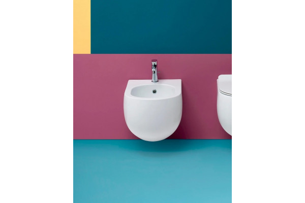 Биде подвесное Kerasan Flo 312301 цвет белый, овальное, 37x54 см