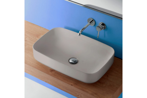 Kerasan Tribeca Раковина накладная  60х38см h 15см без отв. под смеситель цвет: Grigio matt 514159