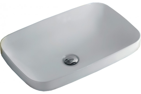 Раковина Kerasan Tribeca 514330 60x38 см, белая матовая, прямоугольная, цвет белый
