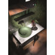 Раковина Kerasan Nolita 534411*0 40 см, verde muschio, круглая, цвет зеленый