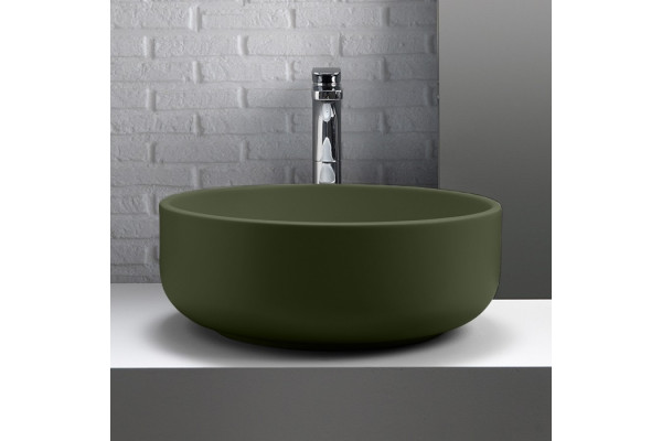 Раковина Kerasan Ciotola 430211 46 см, verde muschio, круглая, цвет зеленый