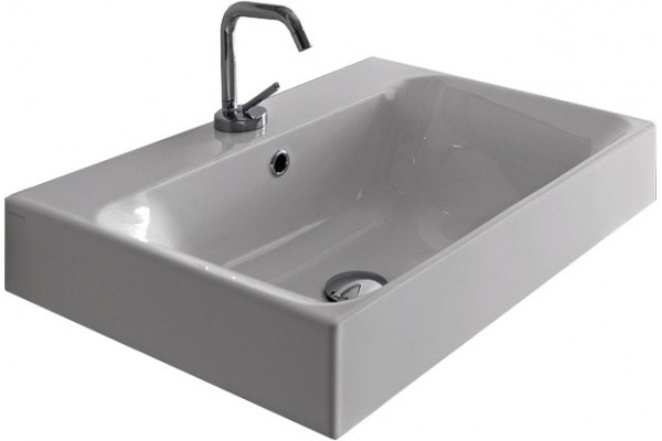 Раковина Kerasan Cento 353201*1 70x45 см, белая, прямоугольная, цвет белый