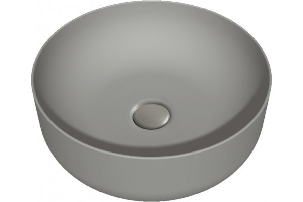 Раковина Kerasan Nolita 534489*0 40 см, ferro matt, круглая, цвет серый