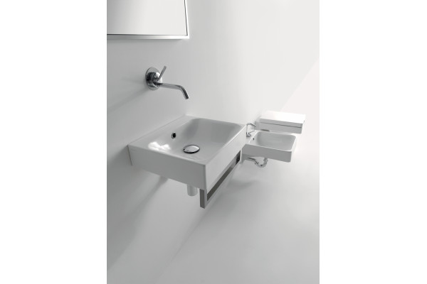 Рукомойник Kerasan Cento 40x35 см прямоугольная, цвет белый