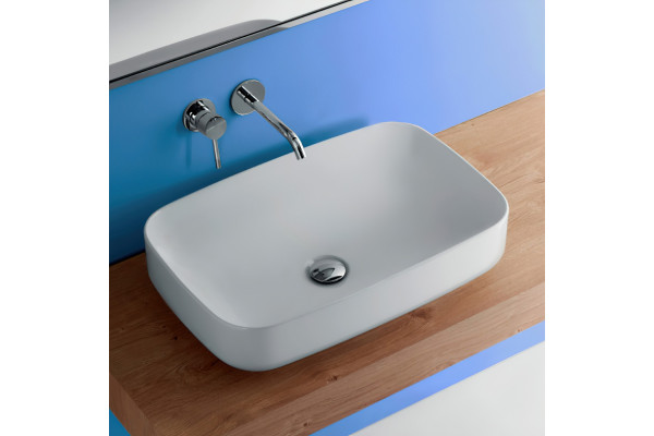 Раковина Kerasan Tribeca 514130 60x38 см, белый матовый, прямоугольная