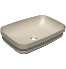 Раковина Kerasan Tribeca 514381 60x38 см, nocciola, прямоугольная, цвет бежевый