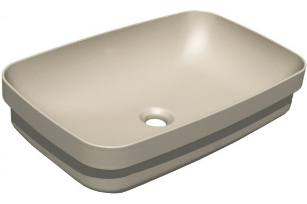 Раковина Kerasan Tribeca 514381 60x38 см, nocciola, прямоугольная, цвет бежевый