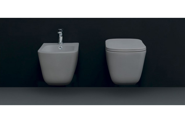 Биде подвесное Kerasan Tribeca 512530 белый матовый прямоугольное, 35x54 см