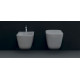 Биде подвесное Kerasan Tribeca 512530 белый матовый прямоугольное, 35x54 см