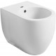 Биде напольное Kerasan Flo 312201 цвет белый, овальное, 37x56 см