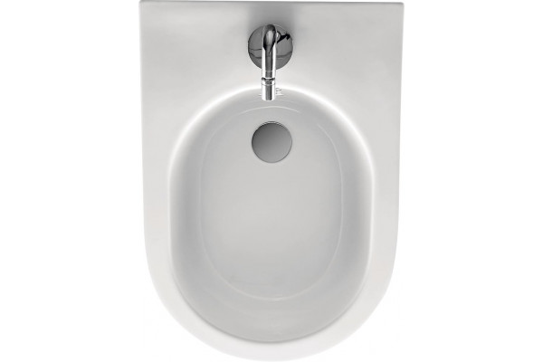 Биде напольное Kerasan Flo 312201 цвет белый, овальное, 37x56 см