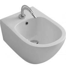 Биде подвесное Kerasan Aquatech 372401*1 цвет белый, овальное, 36.5x55 см