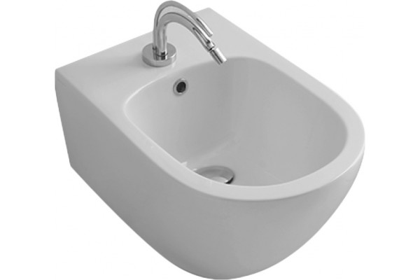 Биде подвесное Kerasan Aquatech 372401*1 цвет белый, овальное, 36.5x55 см