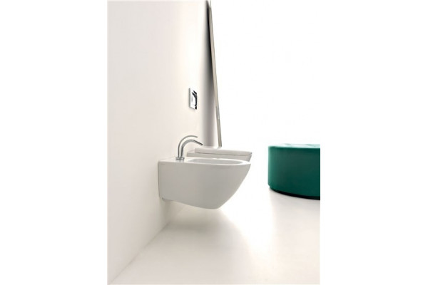 Биде подвесное Kerasan Aquatech 372401*1 цвет белый, овальное, 36.5x55 см