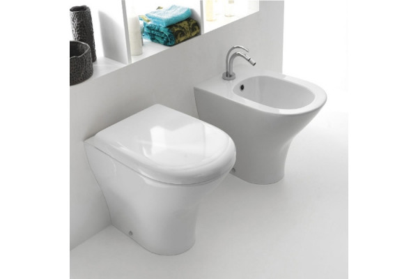 Биде напольное Kerasan Aquatech 372101 *1 цвет белый, овальное, 35.5x55.5 см