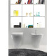 Биде напольное Kerasan Aquatech 372101 *1 цвет белый, овальное, 35.5x55.5 см