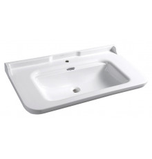 Раковина Kerasan Waldorf 4142 цвет белый, прямоугольная, с переливом