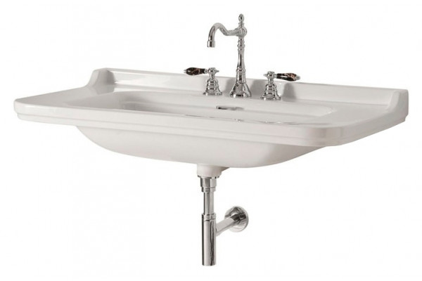 Раковина Kerasan Waldorf 4142 цвет белый, прямоугольная, с переливом