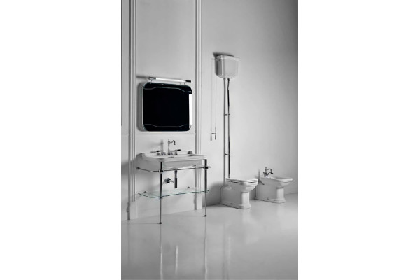 Раковина Kerasan Waldorf 4142 цвет белый, прямоугольная, с переливом