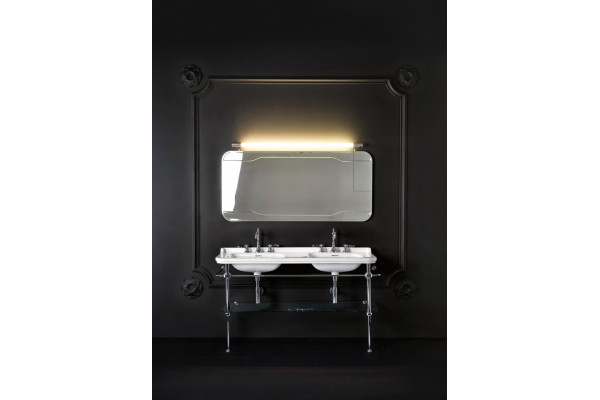 Раковина Kerasan Waldorf 4143 цвет белый, прямоугольная, с переливом