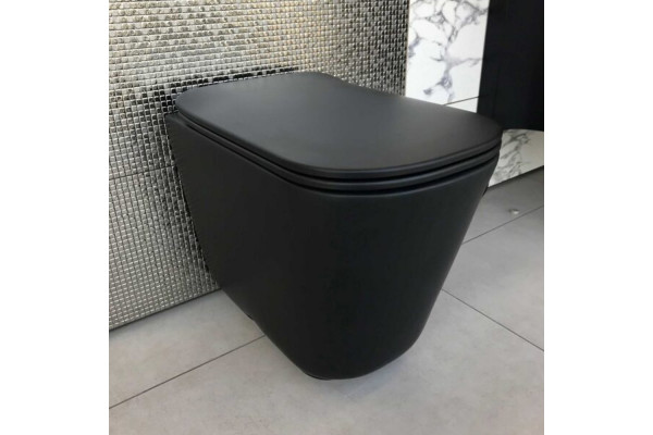Унитаз приставной Kerasan Tribeca 511831 черная матовая черный, 35x55 см