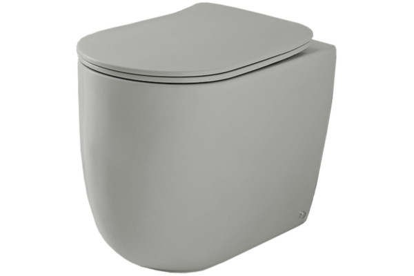 Унитаз приставной Kerasan Nolita 531859 grigio matt серый, 35x55 см