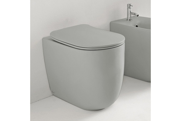 Унитаз приставной Kerasan Nolita 531859 grigio matt серый, 35x55 см