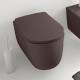Унитаз подвесной Kerasan Nolita 531475 бургундский матовый красный, 35x55 см