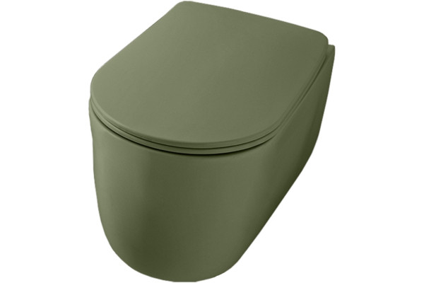 Унитаз подвесной Kerasan Nolita 531411 verde зеленый, 35x55 см