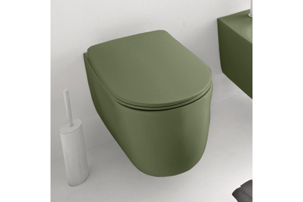 Унитаз подвесной Kerasan Nolita 531411 verde зеленый, 35x55 см