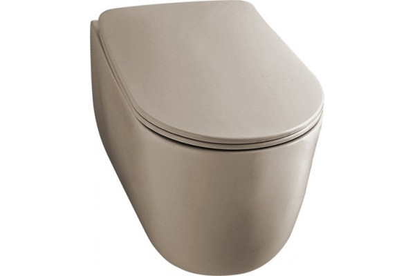 Унитаз подвесной Kerasan Nolita 531481 nocciola mat бежевый, 35x55 см