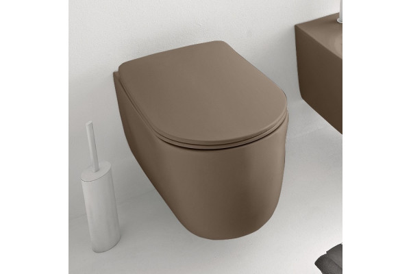 Унитаз подвесной Kerasan Nolita 531488 bruno matt бежевый, 35x55 см
