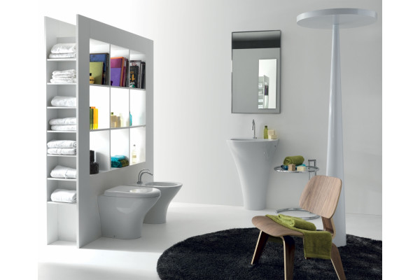 Унитаз приставной Kerasan Aquatech 371801 белый, 35.5x55.5 см