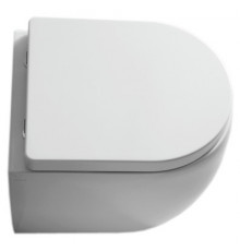 Унитаз приставной Kerasan Flo 311401 укороченного белый, овальный, 36x47 см