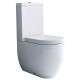 Унитаз напольный Kerasan Flo 311701 белый, овальный, антивсплеск, 36x60 см