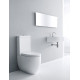 Унитаз напольный Kerasan Flo 311701 белый, овальный, антивсплеск, 36x60 см