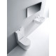 Унитаз напольный Kerasan Flo 311701 белый, овальный, антивсплеск, 36x60 см