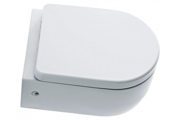 Унитаз подвесной Kerasan Flo 311501 белый, овальный, антивсплеск, 36x50 см