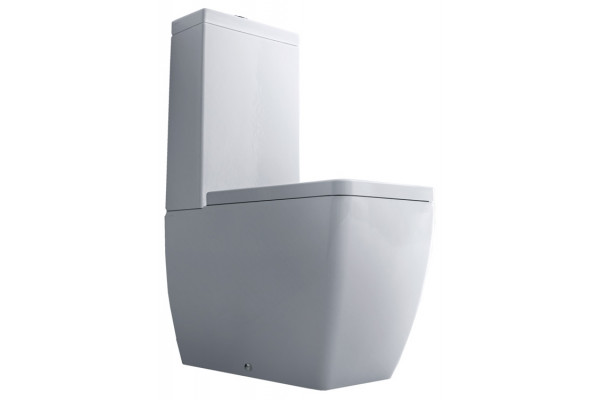 Унитаз напольный Kerasan Ego 321701 белый, прямоугольный, антивсплеск, 35x60 см